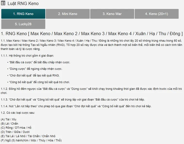 Chinh Phục Bảng Kèo Đỉnh Cao Cùng Keno Saba Tại Bin88 Chuyên Nghiệp