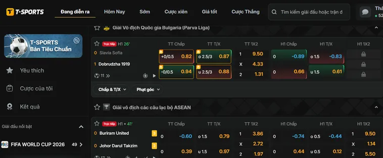 Chinh Phục Đỉnh Cao Cá Cược Cùng Sảnh Thể Thao T-Sports Tại Bin88